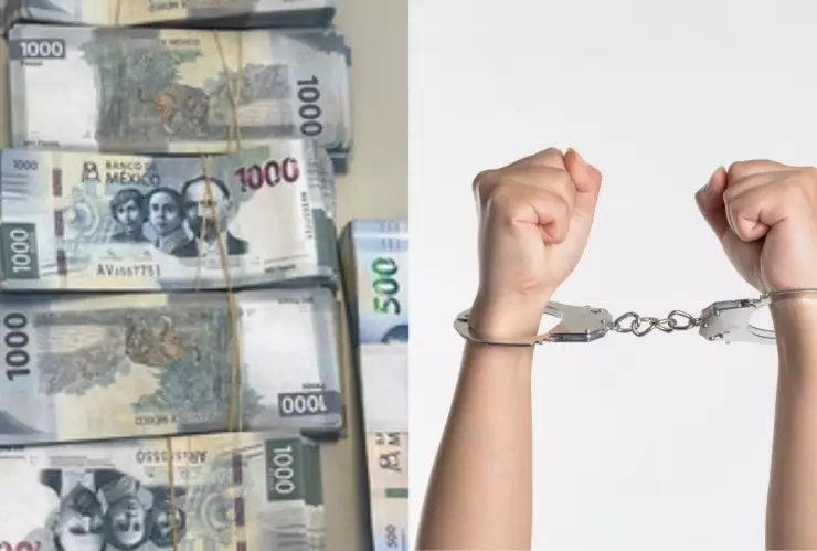 La Guardia Nacional detiene a persona en posesión de más de un millón de pesos en Tijuana.