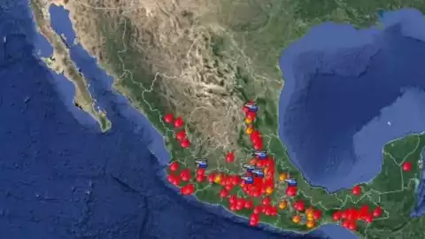 Incendios forestales en Mexico estados Conafor mapa donde están