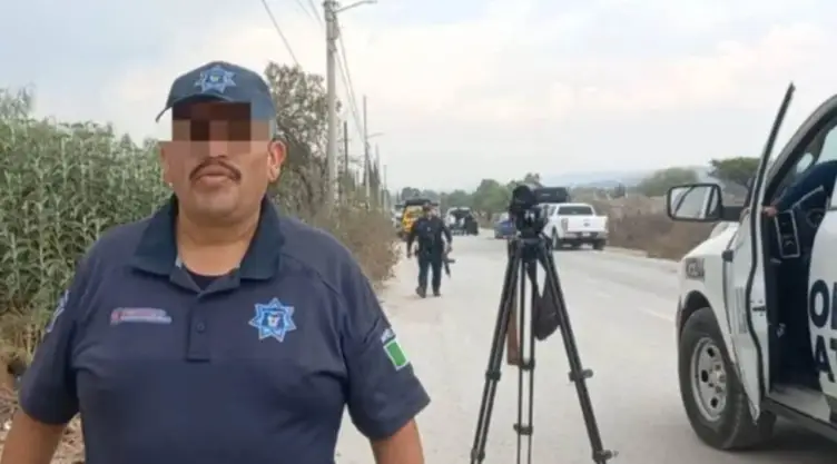 policía agrede reportero en Hidalgo