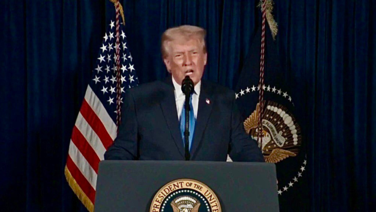 Donald Trump hablando