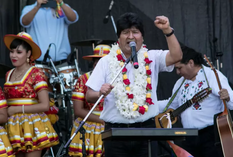 Evo Morales Rally in Buenos Aires
