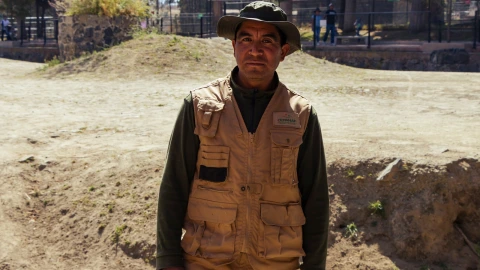 Faustino Martínez, cuidador Zacango