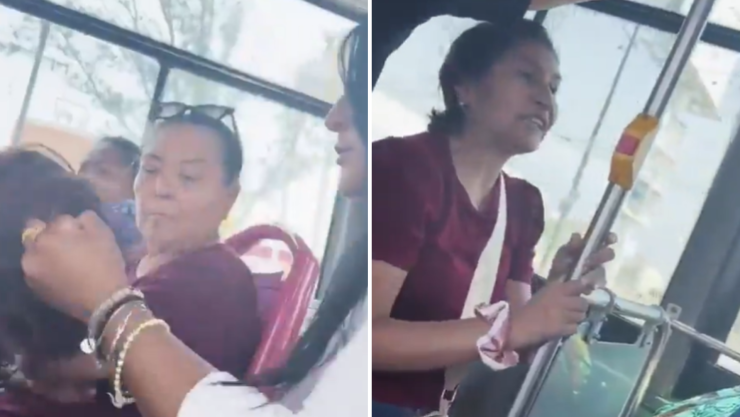 Video: Discusión entre dos mujeres en transporte público