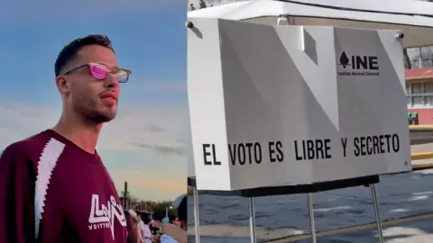 El futbolista Diego Reyes acudió a emitir su voto en las Elecciones 2024