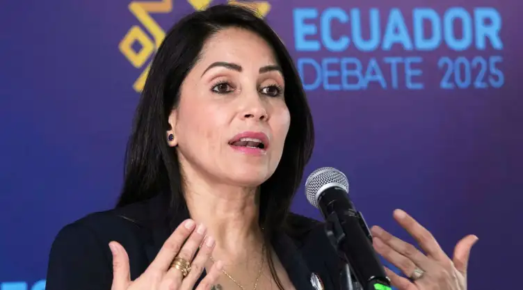 Luisa González, excandidata presidencial en Ecuador.