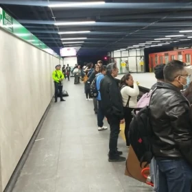 Andén del Metro CDMX.