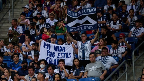 Fans o Aficion durante el partido Monterrey vs FC Juarez, Correspondiente a la Jornada 10 del Torneo Clausura 2023 de la Liga BBVA MX, en el Estadio BBVA Bancomer, el 04 de Marzo de 2023..