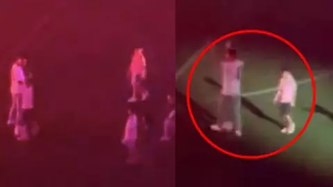 VIDEO_ Le hacen caño a Lionel Messi durante presentación con el Inter de Miami