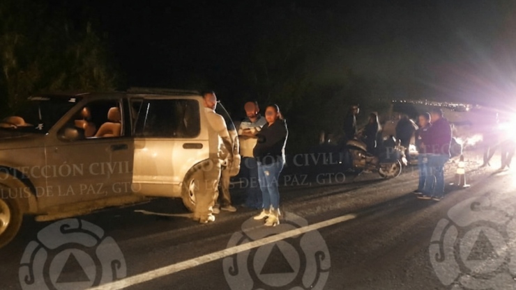 Accidente en carretera de San Luis de la Paz