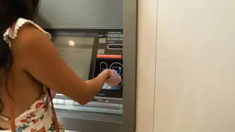 Cajero automatico.