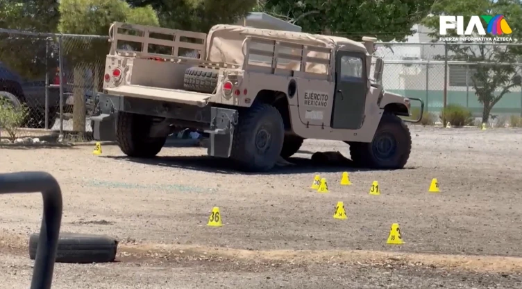 Un enfrentamiento se desató dentro de una base militar en Baja California.