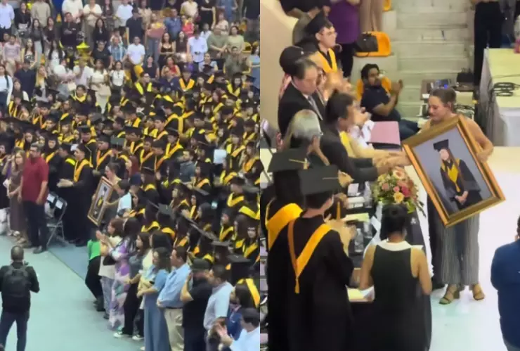 Madre de Monserrat, asesinada en Culiacán, asiste a su graduación