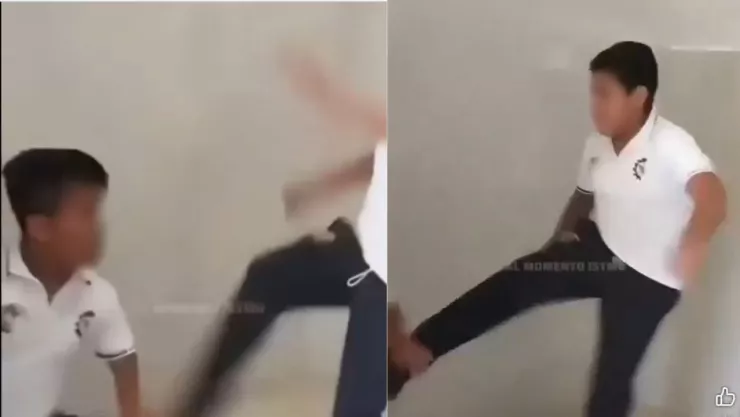 ¿Juego pesado? Graban agresión de alumnos contra su compañero de talla baja en CBTIS de Salinas Cruz