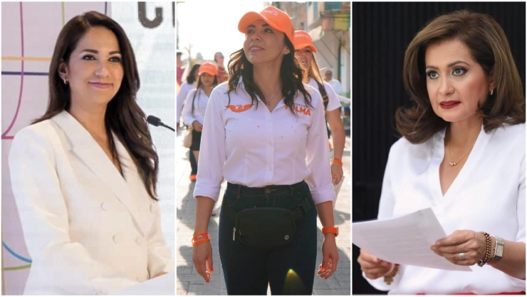 Libia Dennise García Muñoz Ledo, Yulma Rocha Aguilar y Alma Alcaraz Hernández.