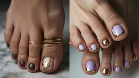 13 diseños de uñas para pies: de todos los colores para usarse en cualquier fecha del año.