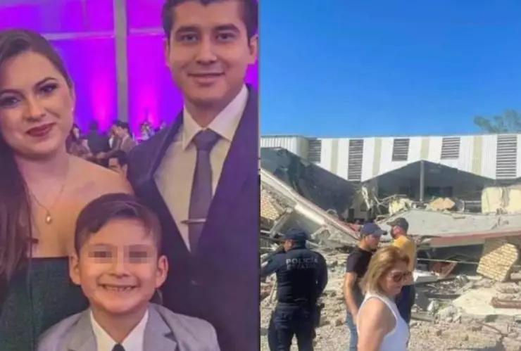 Derrumbe de iglesia en Tamaulipas: Muere pareja de médicos y su hijo de 8 años