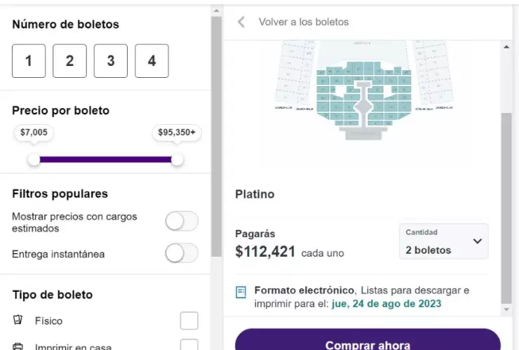 Reventa boletos concierto Taylor Swift en México