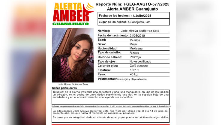 Desaparecidos Guanajuato ¿Quién es Jade Mireya Gutiérrez Soto y qué se sabe de su desaparición en Guanajuato.png