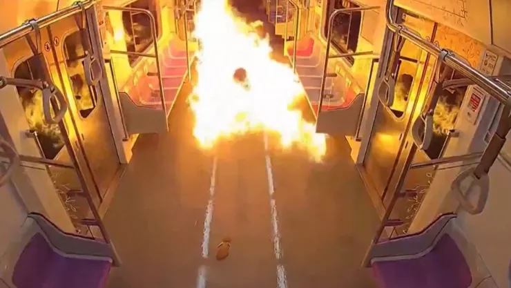 Incendian Metro de Seul en Corea del Sur
