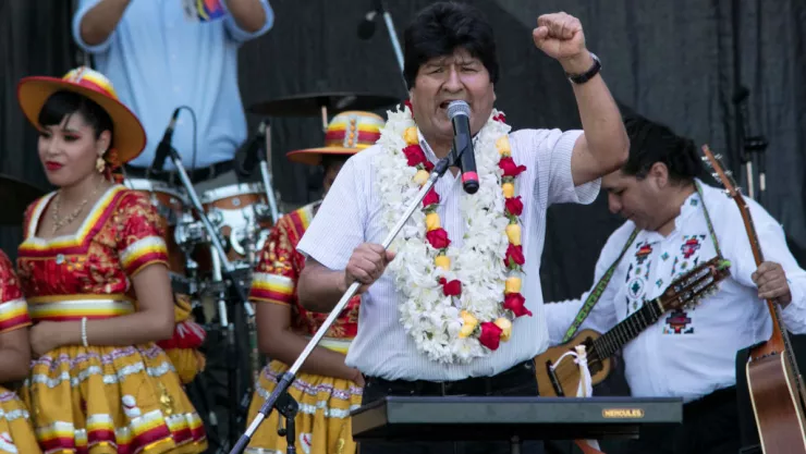 Evo Morales Rally in Buenos Aires