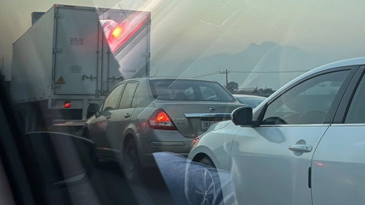 ACCIDENTE provoca cierre parcial de la autopista México-Puebla hoy 28 de marzo de 2024