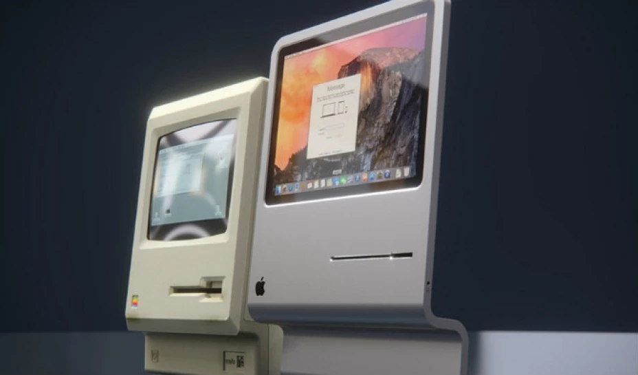 La Macintosh de Apple, la computadora clásica con la que esta compañía presentó sus avances, fue reinventada con un estilo moderno