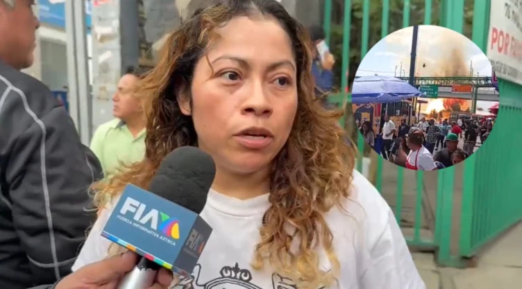 Familiares buscan a Ali Jael Gonzáles, joven de 18 años desaparecido tras la explosión de una pipa de gas en Iztapalapa.
