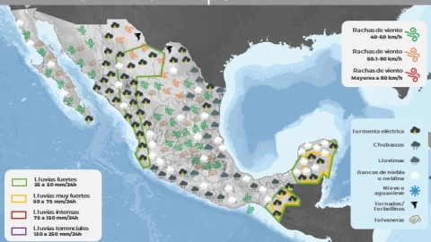 Clima en México 27 de septiembre de 2023