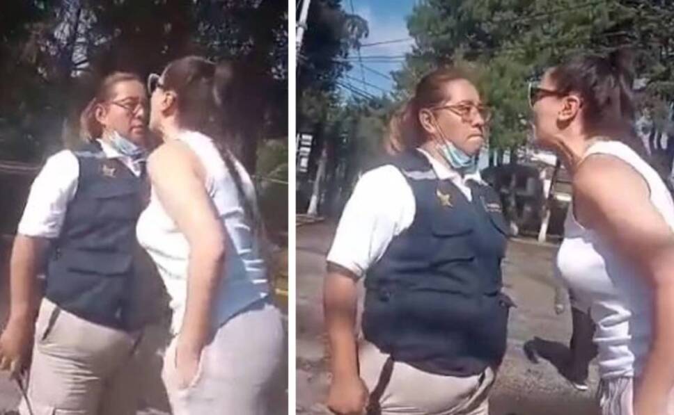 Mujer escupe a guardia de seguridad la apodan ‘Lady Escupitajo’ (2)