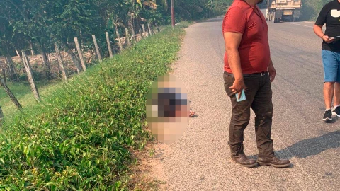 Cuerpo sin vida Cunduacán