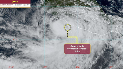 Trayectoria tormenta tropical huracán John