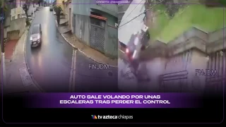 Brasil: automóvil “vuela” por escaleras peatonales en São Paulo