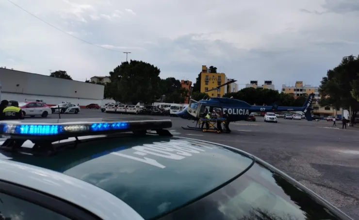 Realizan con éxito traslado en helicóptero de paciente con preinfarto
