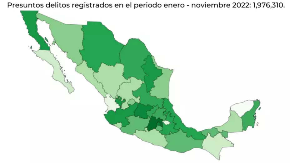 delitos 2022 México