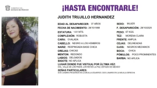 Judith Trujillo Hernández es policía de CDMX y está desaparecida.