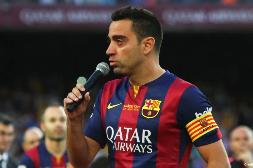 6 jugadores con más partidos en Champions League Xavi.jpg