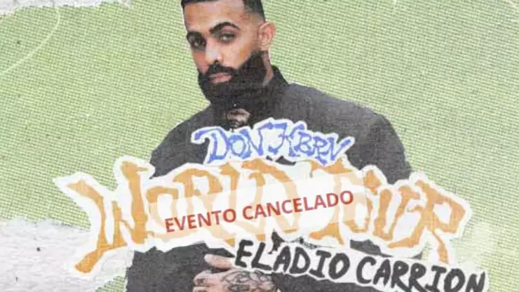Concierto de Eladio Carrión en Mérida ha sido cancelado; ¿Qué hacer si compré boletos?