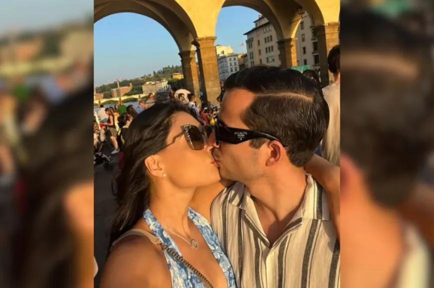 Kristal Silva y esposo