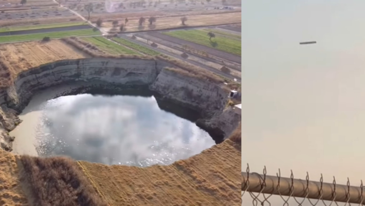 socavón objeto volador youtuber