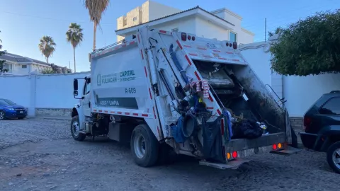Camión de basura en Culiacán