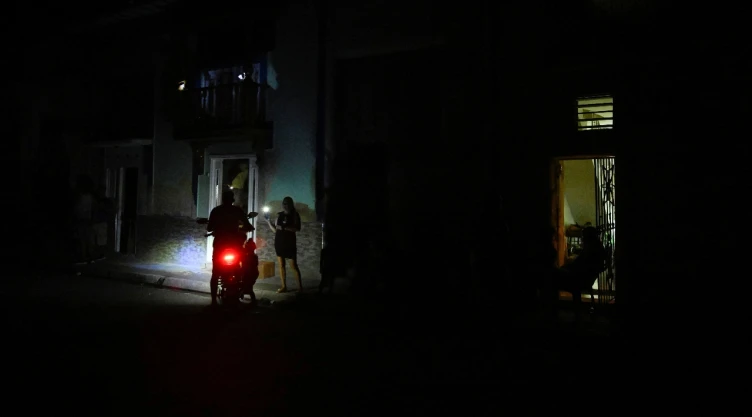 Apagón de energía en Cuba.