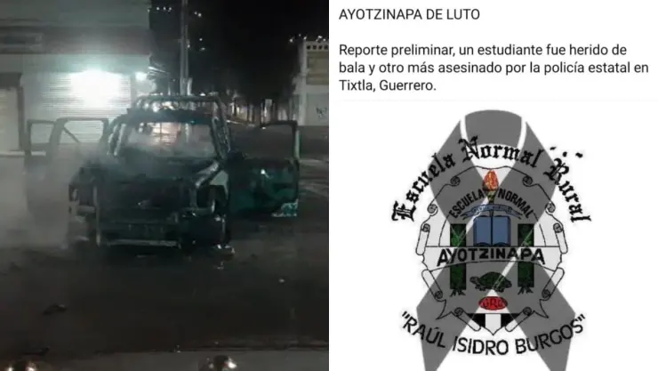 Matan a dos normalistas de Ayotzinapa policías Guerrero agresión patrull