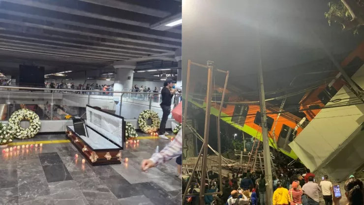Metro CDMX: Colocan ataúd en Mixcoac a 3 años la caída de la Línea 12