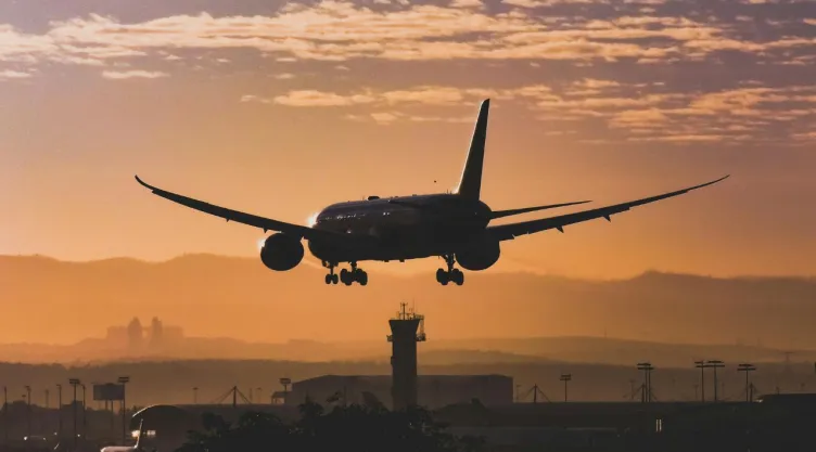 avión aterrizando en México