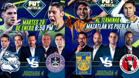 Puebla vs Mazatlán y Tigres vs Xolos: Los partidos que TV azteca transmitirá en la jornada doble de la Liga MX