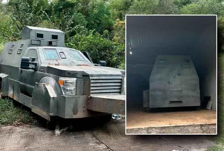 Localizan vehículo tipo “monstruo” en un inmueble de Amatenango de la Frontera