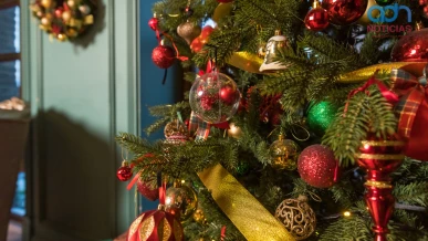  Árbol de Navidad adornado 