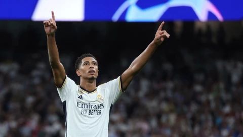 Jude Bellingham celebra el triunfo del Real Madrid
