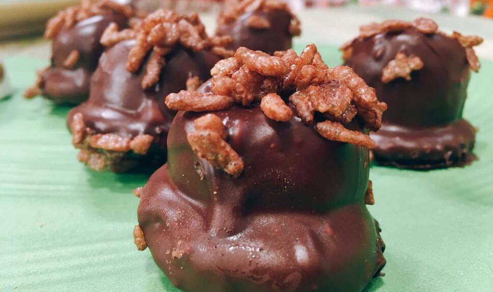 Receta Bocaditos esponjosos de chocolate