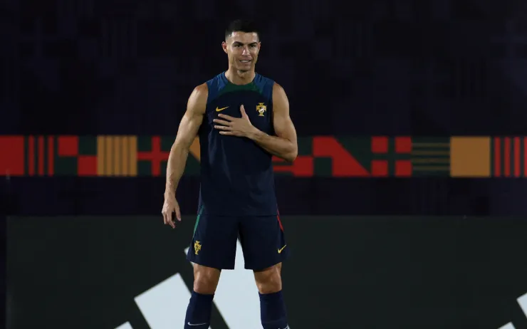 Cristiano Ronaldo entrena con Portugal